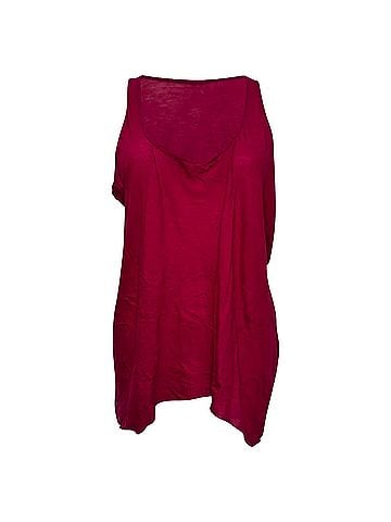 Rick Owens Rick Owens Loose Tank Top in Pink Cotton (view 1)