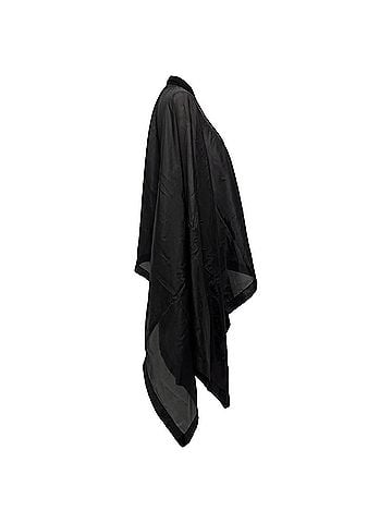 Rick Owens Rick Owens Zip Poncho in Black Silk (view 2)