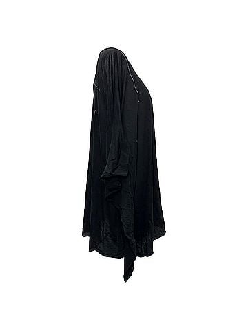 Rick Owens Rick Owens Tunic T-Shirt in Black Cotton (view 2)
