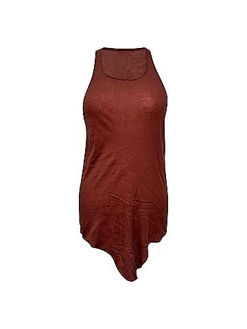 Rick Owens Rick Owens Tank Top in Red Cotton (view 1)
