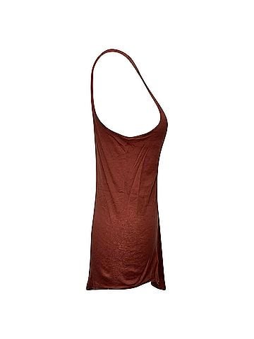 Rick Owens Rick Owens Tank Top in Red Cotton (view 2)