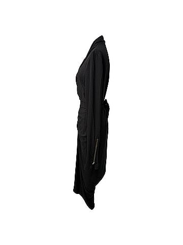 Rick Owens Rick Owens Cocoon Midi Dress in Black Acetate (view 2)