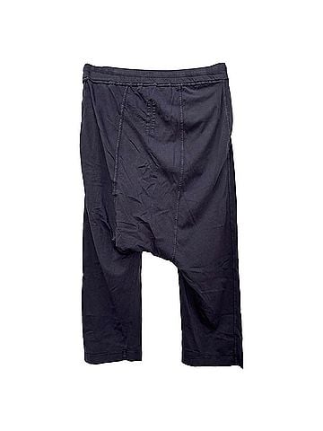 Rick Owens Rick Owens DRKSHDW Drawstring Pants in Navy Blue Cotton (view 2)