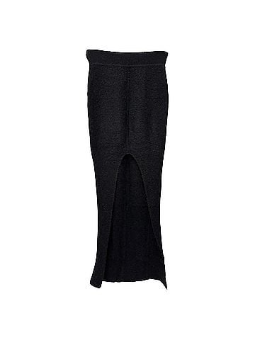 Rick Owens Rick Owens Porterville Pillar Maxi Skirt in Black Cashmere (view 2)
