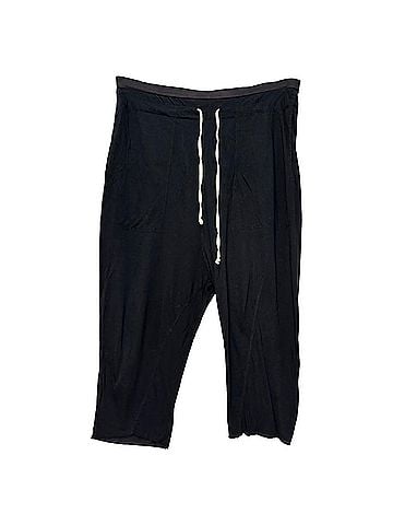 Rick Owens Rick Owens Drawstring Pants in Black Viscose (view 1)