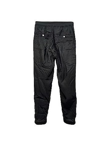 Rick Owens Rick Owens Satin-Twill Tapered Trousers in Black Cupro (view 2)
