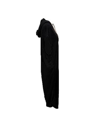 Rick Owens Rick Owens Edfu Hooded Maxi Dress in Black Cotton (view 2)