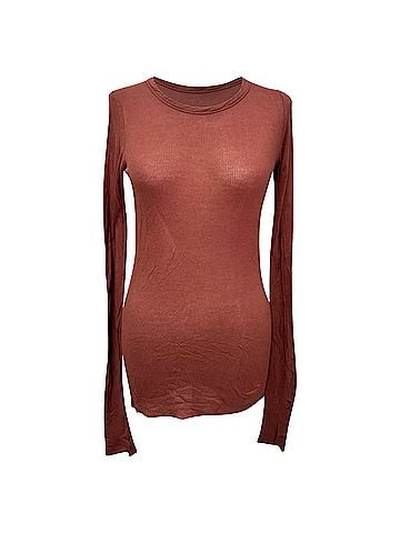 Rick Owens Rick Owens Ribbed Top in Red Viscose (view 1)