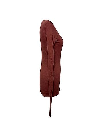 Rick Owens Rick Owens Ribbed Top in Red Viscose (view 2)