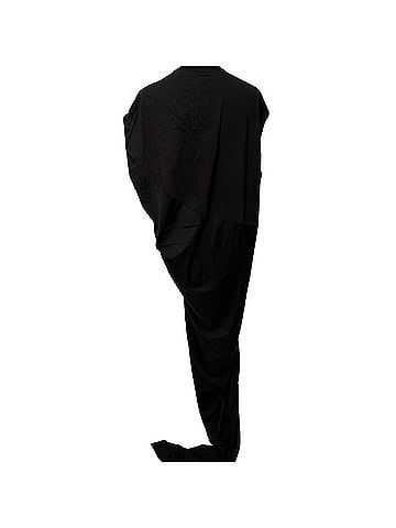 Rick Owens Rick Owens Edfu Crewneck Maxi Dress in Black Cotton (view 2)