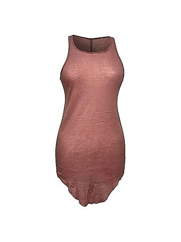 Rick Owens Rick Owens Tank Top in Pink Cotton (view 1)