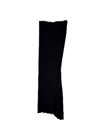 Rick Owens Rick Owens Straight Maxi Skirt in Black Viscose (view 1)
