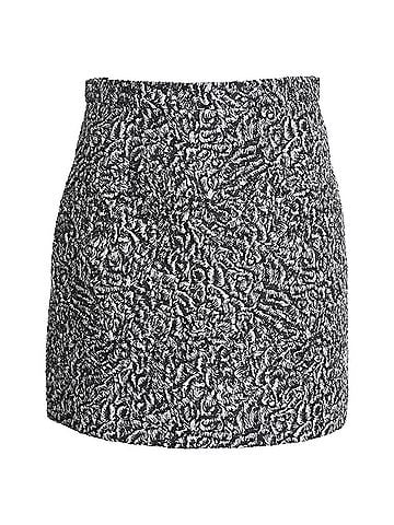 Balenciaga Balmain Jacquard Mini Skirt in Black Polyester (view 1)
