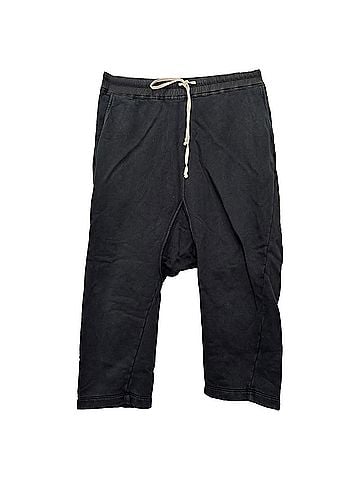 Rick Owens Rick Owens DRKSHDW Drawstring Pants in Black Cotton (view 1)