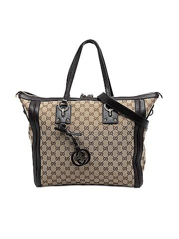 Gucci GG Canvas Charm Satchel (view 1)