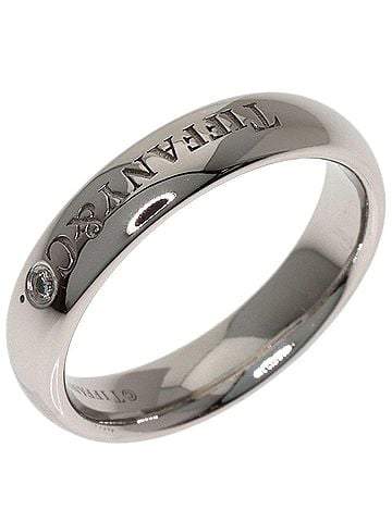 Tiffany & Co. Tiffany & Co. Band Ring, 1P Diamond Platinum PT950, Women's Ring. (view 2)