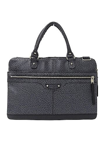 Balenciaga Balenciaga BALENCIAGA Men's Handbag, Brand Business Bag, Leather, Blue-Gray, 340683 Briefcase (view 1)