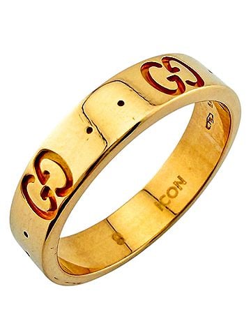 Gucci Gucci Icon Ring, 18K Pink Gold, Women's GUCCI (view 1)