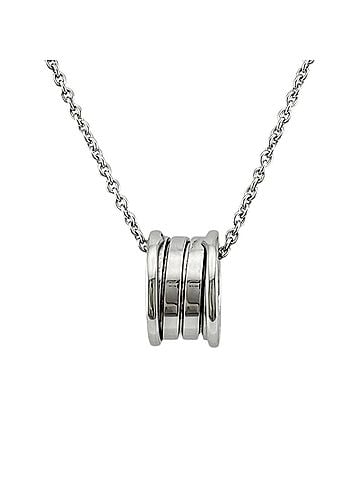Bvlgari Bulgari B-ZERO.1 Necklace, 18K White Gold, Women's BVLGARI (view 1)