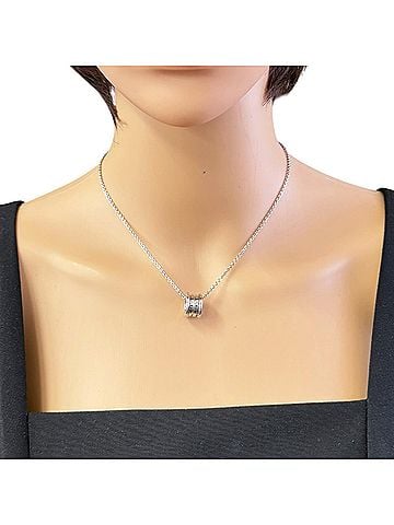 Bvlgari Bulgari B-ZERO.1 Necklace, 18K White Gold, Women's BVLGARI (view 2)