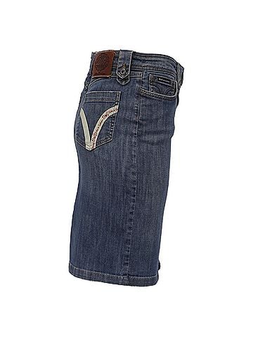 Dolce & Gabbana Dolce & Gabbana Vintage Mini Denim Skirt in Blue Cotton (view 2)
