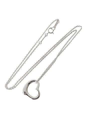 Tiffany & Co. Tiffany & Co. Heart Necklace, Sv925 Sterling Silver, Neck Circumference: Approx. 40.5cm, Total Weight: 2.3g (view 2)