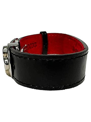 Louis Vuitton Louis Vuitton Rouge Mongram Eclipse Canvas Reversible Hinge Bracelet in Black Leather (view 2)