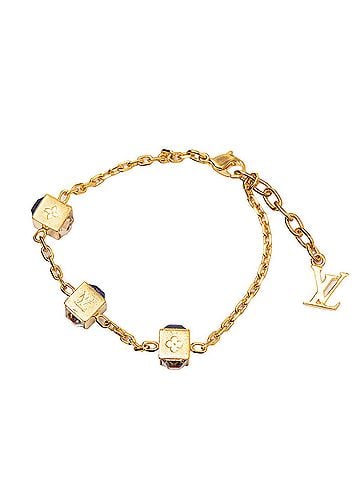 Louis Vuitton Louis Vuitton Bracelet Gamble M65209 Gold Purple Plated Women's LOUIS VUITTON (view 2)