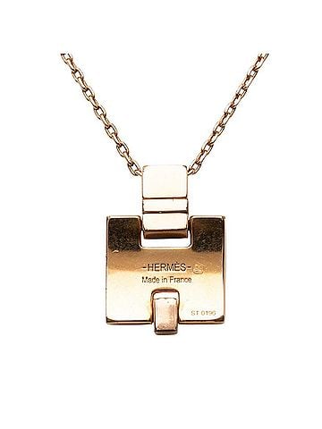 Hermès Hermes Eileen Necklace, Gold Pink Plated Enamel, Women's HERMES (view 2)
