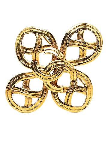 Chanel Chanel Coco Mark Vintage Brooch 96P Gold Plated Women's CHANEL (view 1)