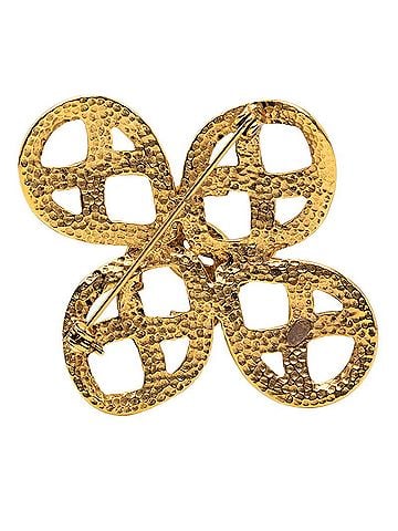 Chanel Chanel Coco Mark Vintage Brooch 96P Gold Plated Women's CHANEL (view 2)