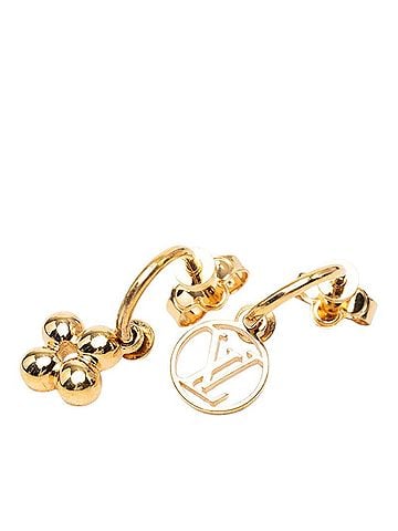 Louis Vuitton Louis Vuitton Boucles d'Oreilles Blooming Earrings M64859 Gold Plated Women's LOUIS VUITTON (view 1)