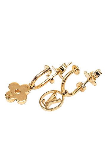 Louis Vuitton Louis Vuitton Boucles d'Oreilles Blooming Earrings M64859 Gold Plated Women's LOUIS VUITTON (view 2)