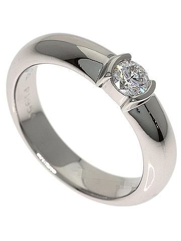 Tiffany & Co. Tiffany & Co. Dots Solitaire Diamond Ring, Platinum PT950, Women's. (view 1)