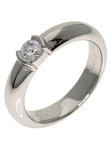 Tiffany & Co. Tiffany & Co. Dots Solitaire Diamond Ring, Platinum PT950, Women's. (view 2)