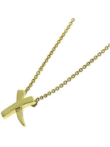 Tiffany & Co. Tiffany Graffiti X Necklace, 18K Yellow Gold, Women's, TIFFANY&Co. (view 1)