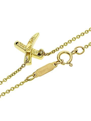 Tiffany & Co. Tiffany Graffiti X Necklace, 18K Yellow Gold, Women's, TIFFANY&Co. (view 2)