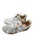 On White Black Tan Orange Sneakers Size 7 - photo 1