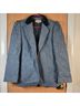 Escada 100% Wool Houndstooth Blue Blazer Size 6 - photo 4