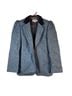 Escada 100% Wool Houndstooth Blue Blazer Size 6 - photo 1