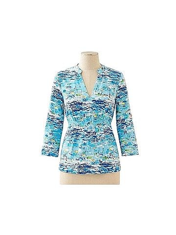 Lilly Pulitzer Costa High Tide Tunic Long Sleeve T-Shirt (view 1)