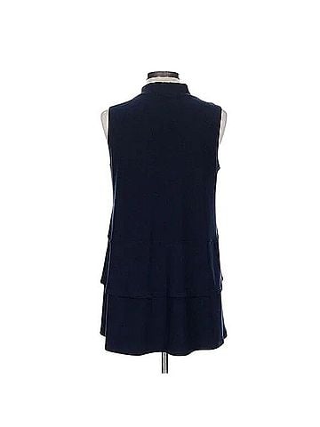 Sympli Waterfall Pocket Sleeveless Tunic Sleeveless Blouse (view 2)