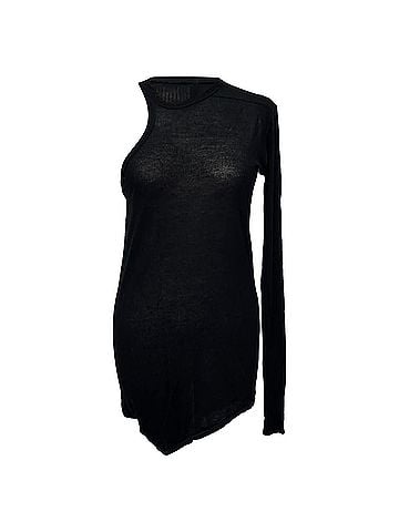 Rick Owens Rick Owen Ziggy Banana Tank Top in Black Viscose (view 1)
