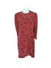 Escada 100% Rayon Leopard Print Red Black Cocktail Dress Size 8 - photo 4