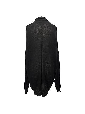 Rick Owens Rick Owens Crater Oversized Sweater in Black Wool (view 2)
