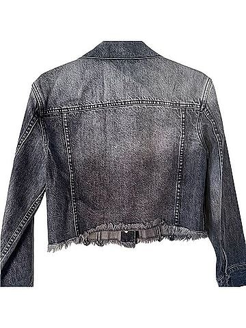 Alice + Olivia Ao Denim Cropped Jacket Jacket (view 2)