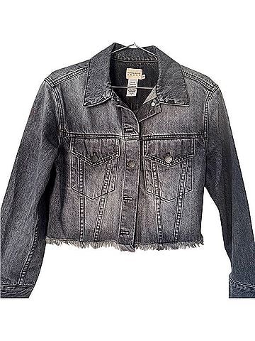 Alice + Olivia Ao Denim Cropped Jacket Jacket (view 1)