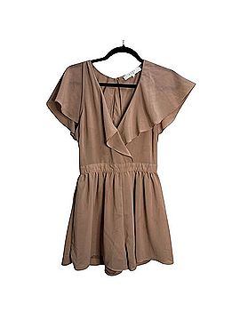 Astr Blush Flutter Cape Romper Jumpsuit (view 1)