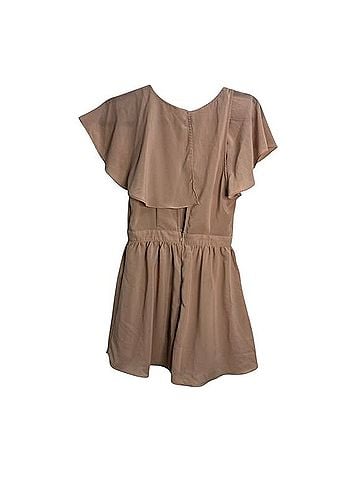 Astr Blush Flutter Cape Romper Jumpsuit (view 2)