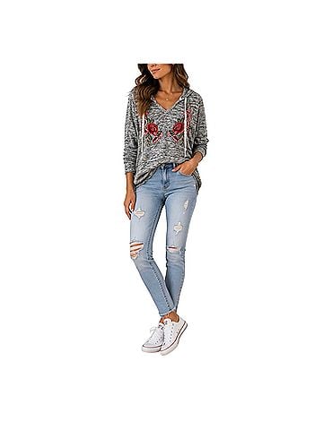 Miss Me Long Sleeve Top (view 1)